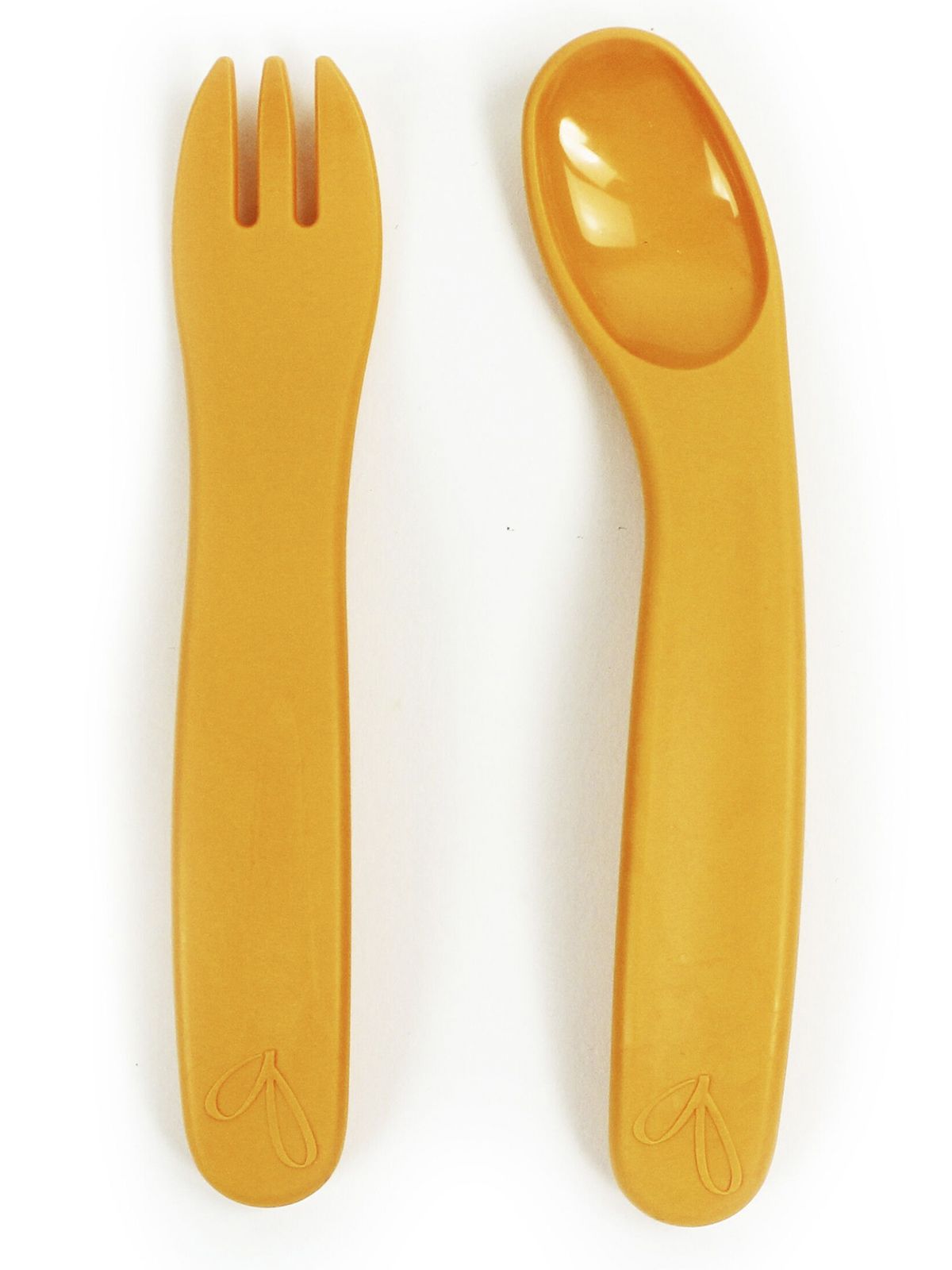 Пинкл (Pinkl) | Набор для кормления ergoFORK оранжевый | Jjrabbit Ergofork Spoon Orange